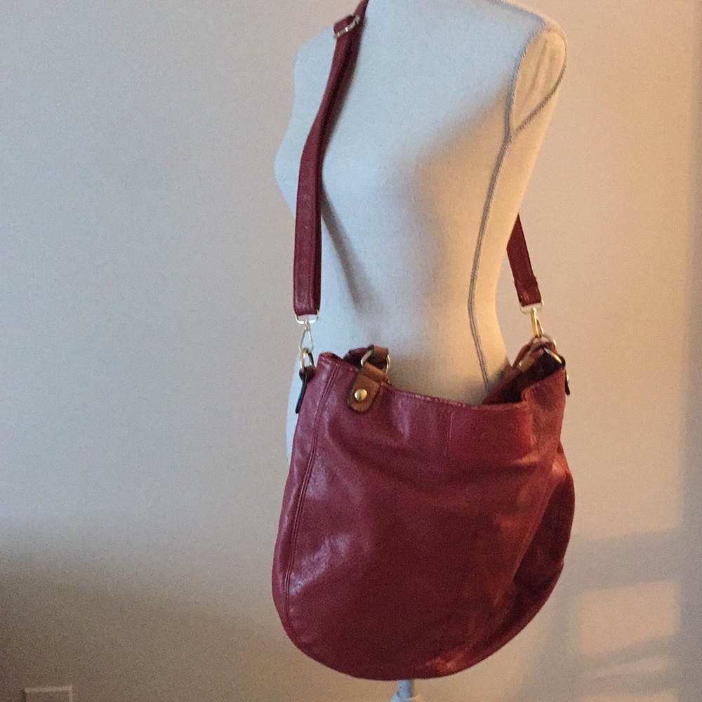 MaxMon  Large handbag deep red